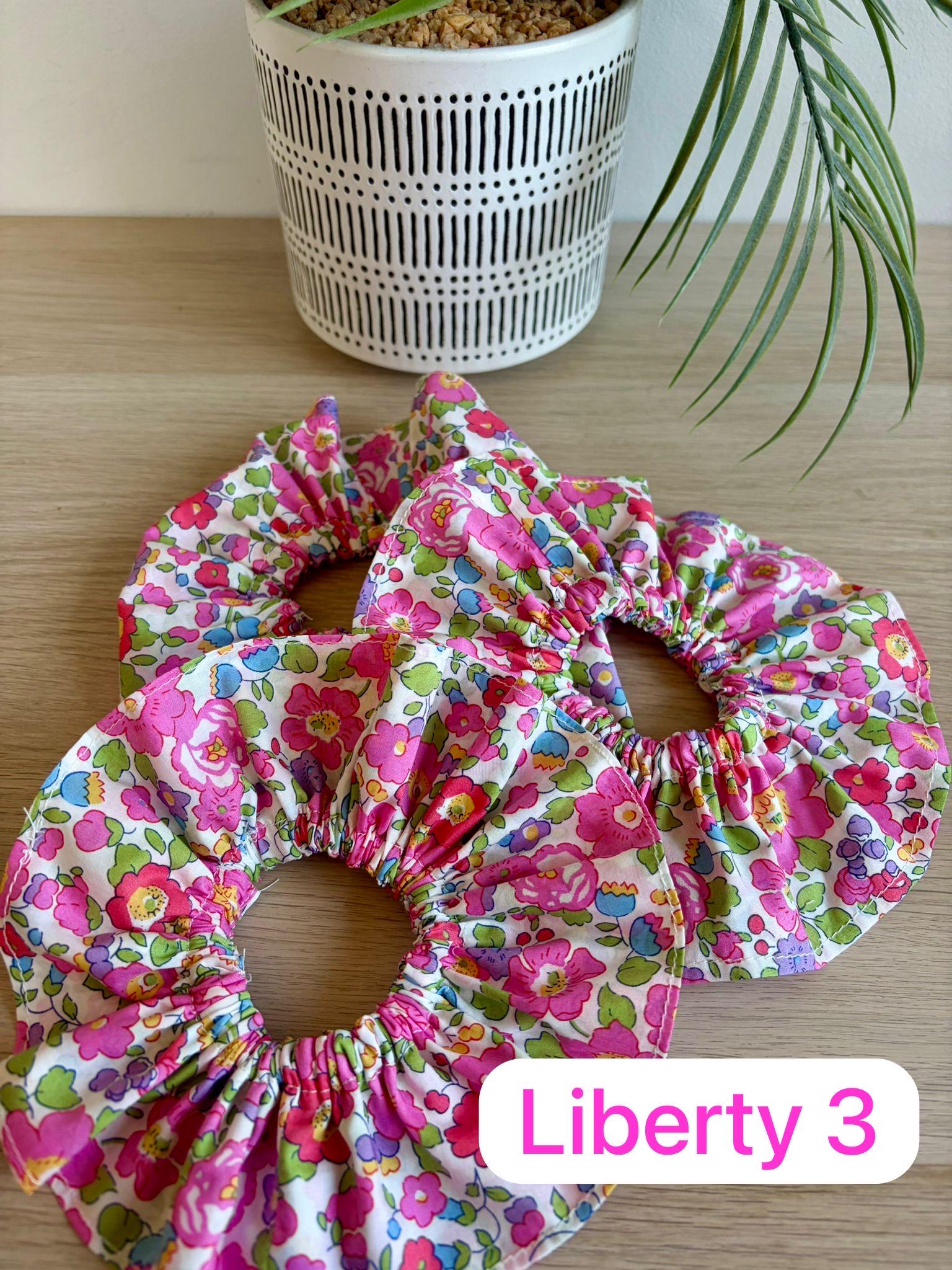 Liberty Fabric Scrunchie – Handmade Hair Scrunchie | Choose Single, Set of 3 or 5 | Floral Hair Tie | Honey Stitch Co.