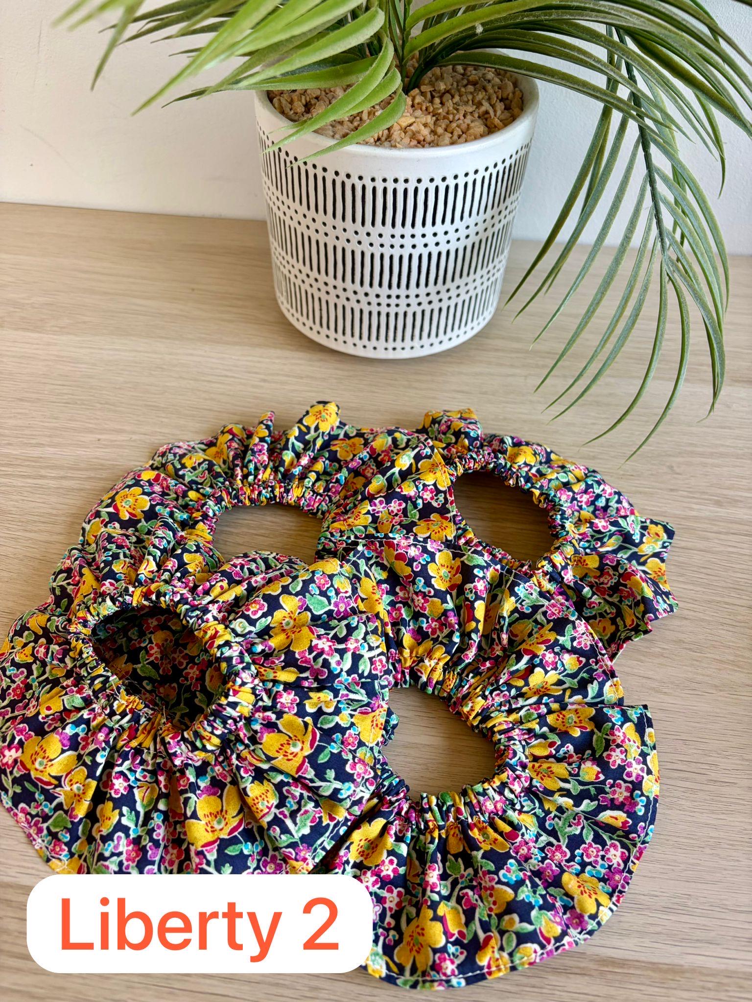 Liberty Fabric Scrunchie – Handmade Hair Scrunchie | Choose Single, Set of 3 or 5 | Floral Hair Tie | Honey Stitch Co.