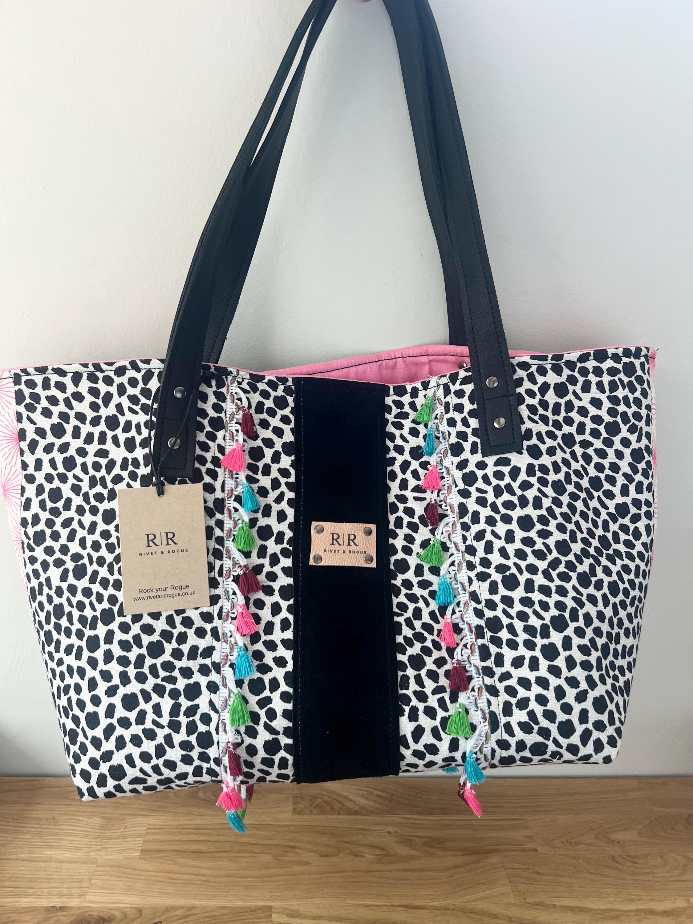 Large handmade beach bag